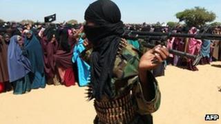 Al-Shabab fighter in Elasha Biyaha, February 2012