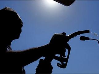 Man with petrol pump