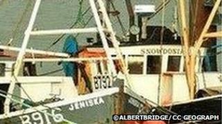 Trawler Snowdon on right