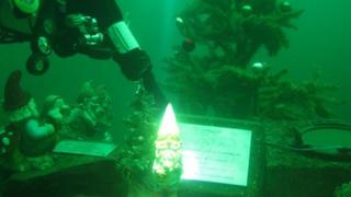Gnome and Christmas tree in Wastwater