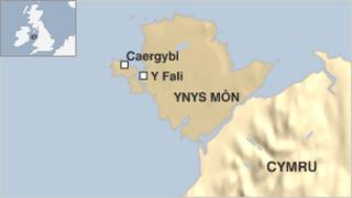 Map o Ynys Môn