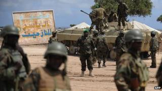 Ugandan troops in Somalia (file photo)