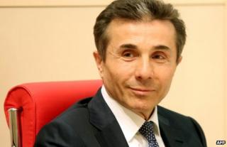 Bidzina Ivanishvili in the Georgian parliament in Kutaisi, 25 October