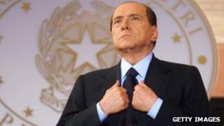 Фото из архива бывшего премьер-министра Италии Сильвио Берлускони, 26 октября 2012 г.