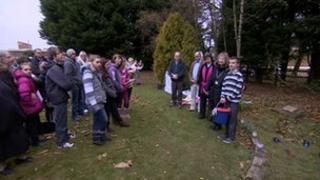 Fuller family public memorial in Coleford, 28 October