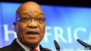 Jacob Zuma at EU-South Africa summit in Brussels - 18 September