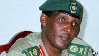 Lt Gen Faustin Kayumba Nyamwasa at press conference (archive shot)