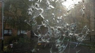 Smashed window