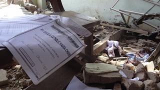Bombed out church in Kaduna, October 2012