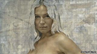 Sienna Miller. Copyright Jonathan Yeo