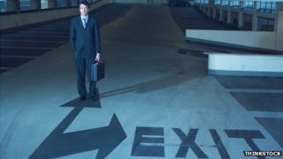 Car park exit sign