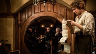 A scene from The Hobbit: An Unexpected Journey