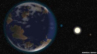Artist's impression of what new 'super-earth' might look like