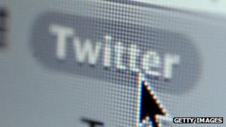 Twitter accessed on a computer