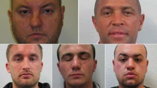 Steven Everett, David Lewis, Charles Houston, Benjamin Brown and Yasin Fada