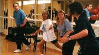 People doing exercise