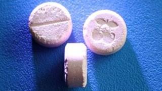 Pink ecstacy tablet