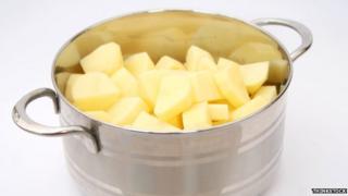 Boiled potatoes