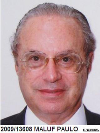 Interpol picture showing Paulo Maluf in 2009