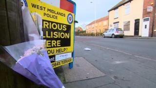 The scene of the crash