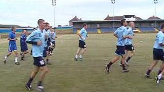 Training at Port Talbot Town