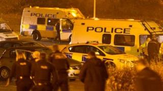 Police vans
