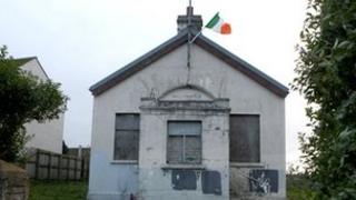The flag was put up during Monday night