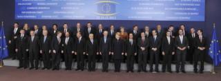 Leaders posing in Brussels