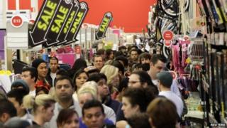 Shoppers in California