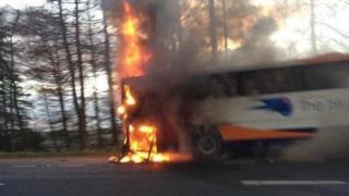 Bus fire
