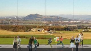 Artist's impression of the view from the Fordel site