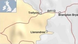 map o'r ardal