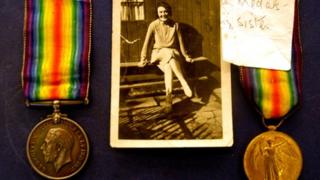 Medals and photo