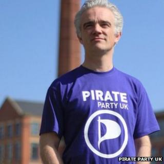 Loz Kaye of the Pirate Party UK