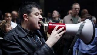 Greek anti-austerity protester