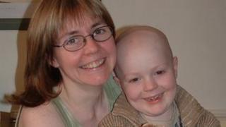 Josh Hill and his mum