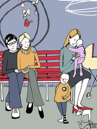 Artwork of family
