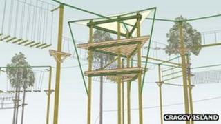 Craggy Island said the aerial course would operate on two levels
