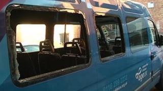 Vandalised Age UK vehicle