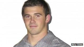 Navy SEAL Petty Officer 1st Class Nicolas D Checque is shown in this undated family photo provided by the US Navy.