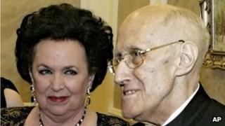 Vishnevskaya and Mstislav Rostropovich