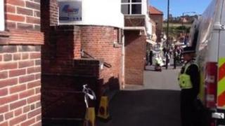 The scene of the attack in Whitby