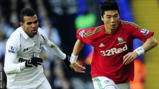 Ki Sung-Yueng yn brwydro gyda Sandro