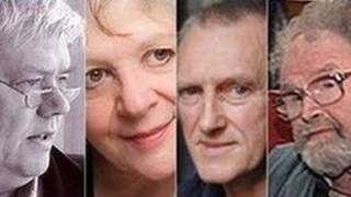 Bernard MacLaverty, Liz Lochhead, James Kelman and Alasdair Gray