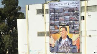 Memorial to Mohamed Bouazizi