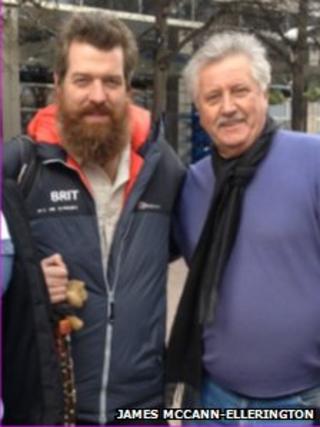 Phil Packer and TV chef Brian Turner