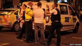 Cardiff revellers dealt with by police