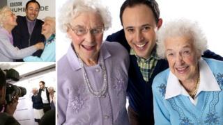 Beryl and Betty with David Reeves