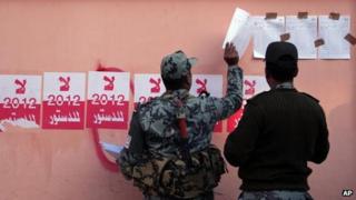 Poll security in Fayoum, 22 December