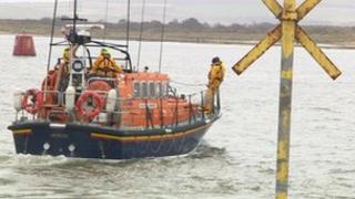 Lifeboat search in Poole Harbour